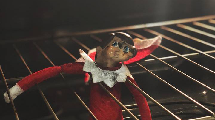 Christmas Fail: Mom Accidentally Burns Elf on the Shelf