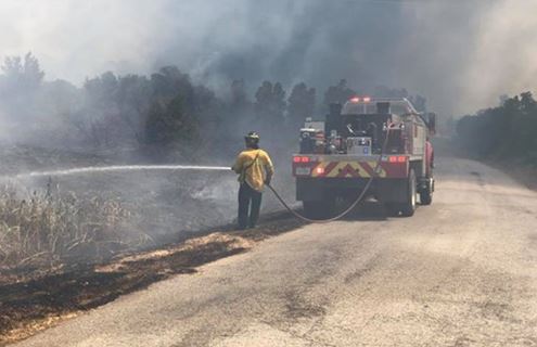 Brush Fire Burns 400 Acres in Wise County