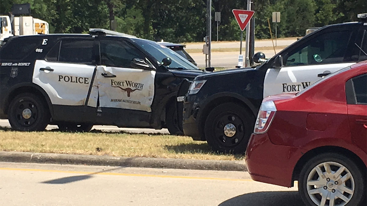 FW Officer's Patrol SUV T-Boned by Another Vehicle