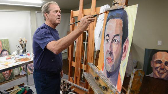 George W. Bush to Unveil Portraits of Winston Churchill