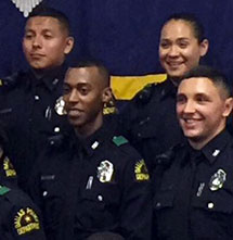 Officers shot graduating class pic