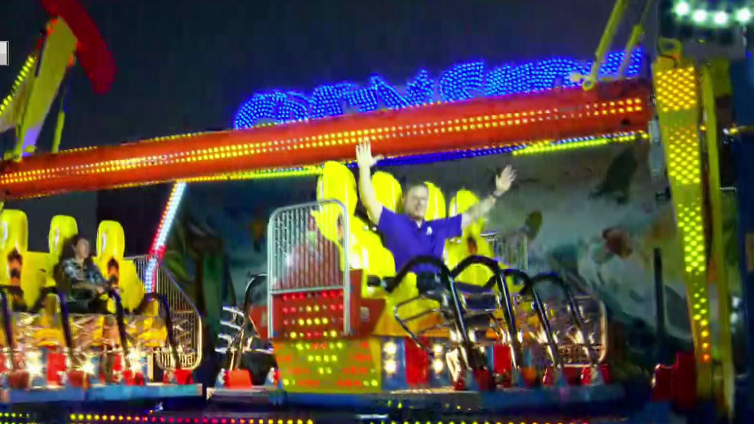 Grant Gives Weather Forecast From New State Fair Ride