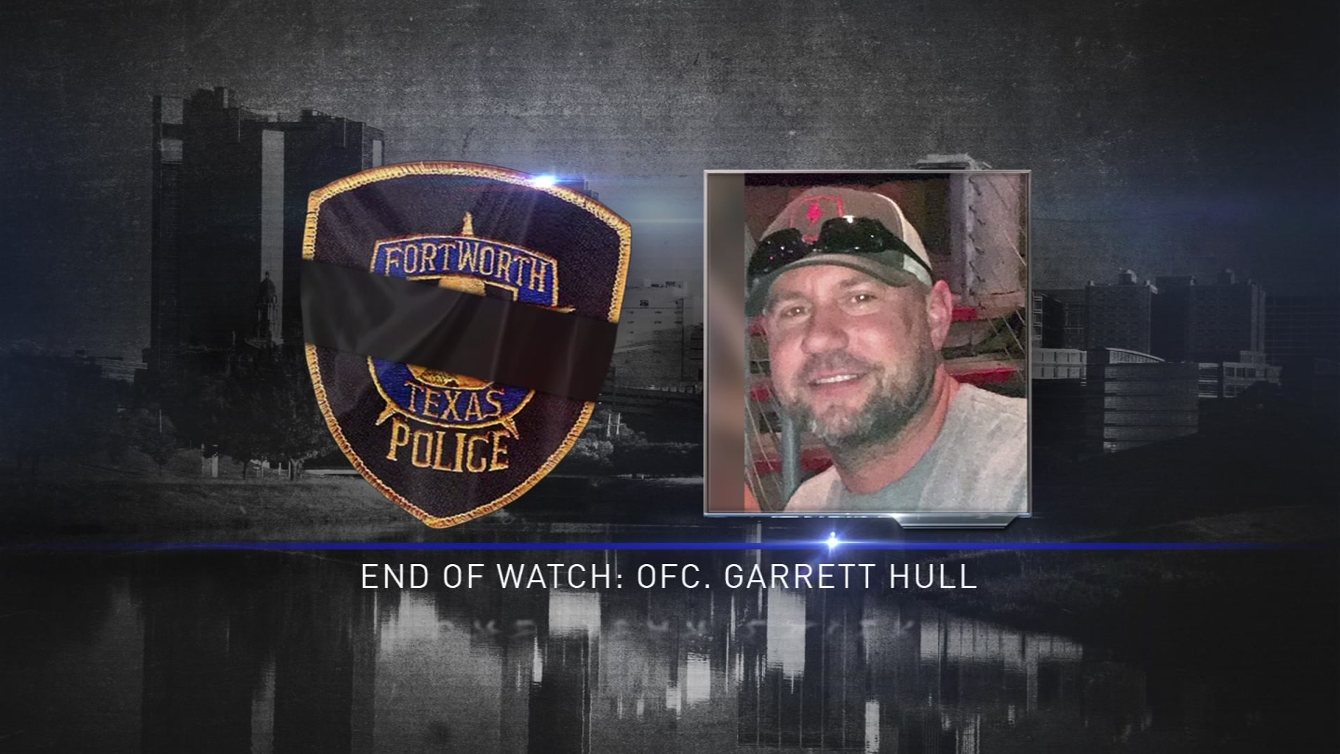 Procession for Slain Fort Worth Officer Garrett Hull