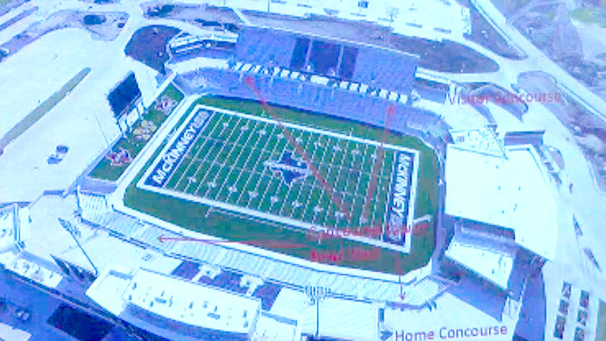 McKinney Stadium Cracks Don't Compromise Slab: Report