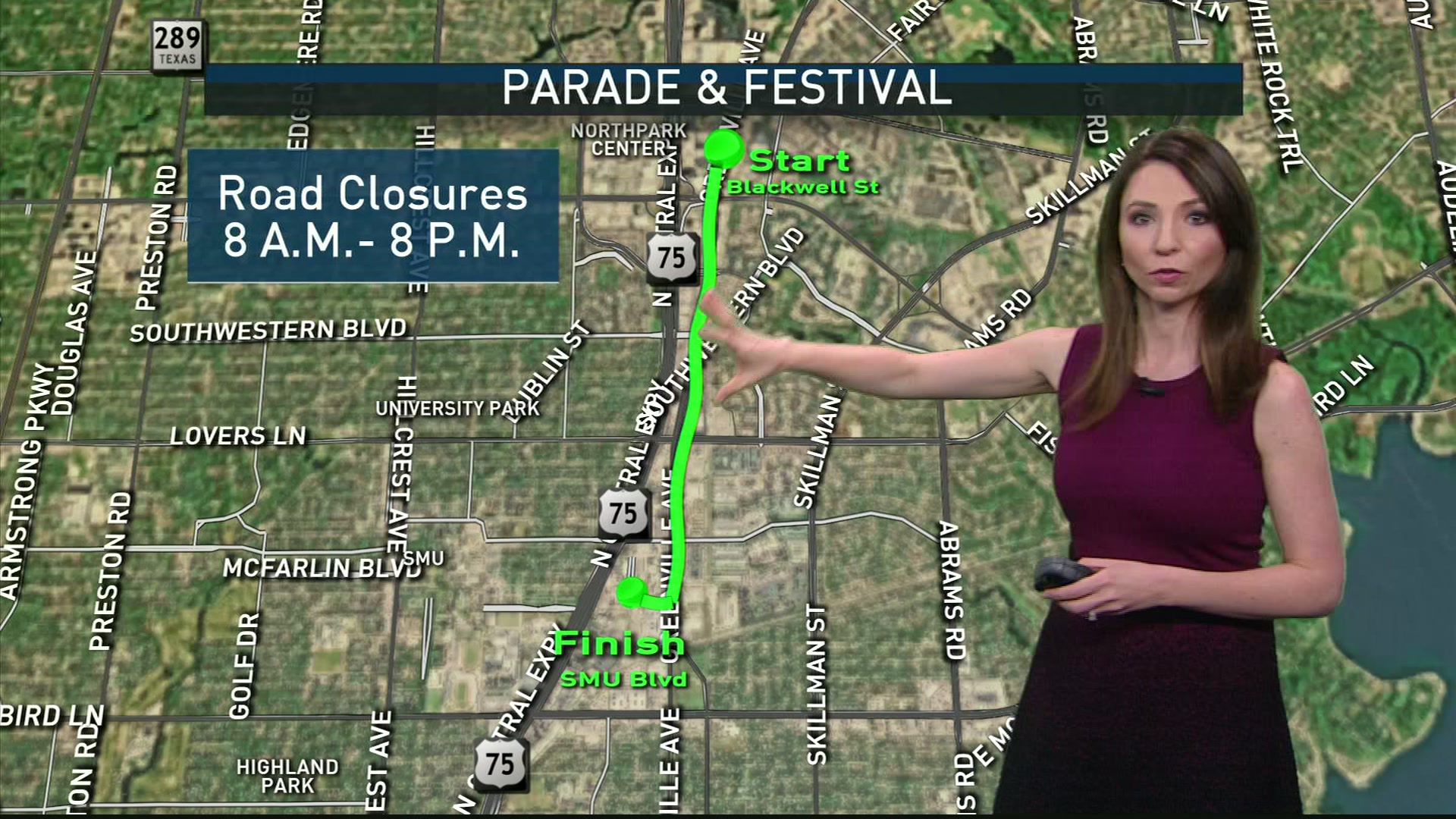 Dallas Roads Crowded for St. Patrick's Day