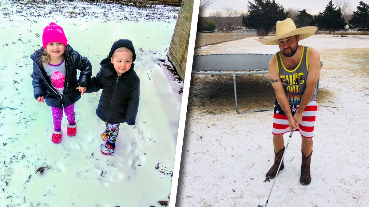 Your Photos: Ice, Light Snow in North Texas Jan. 16