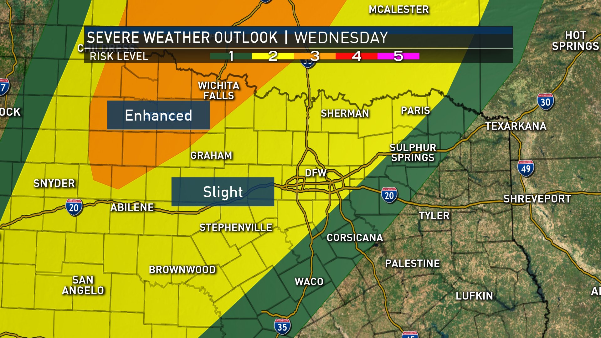 Wednesday Storms Could Bring Hail, Strong Winds