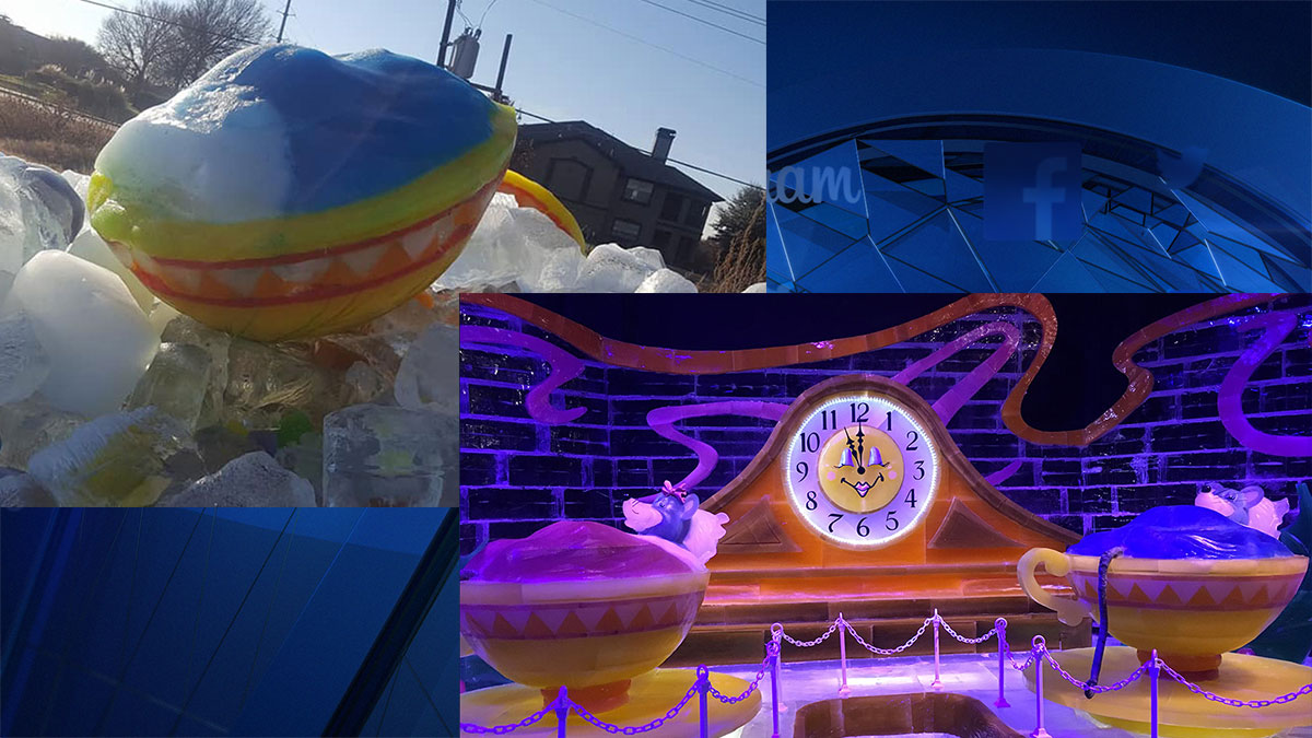 The Melting Remains of the Gaylord Texan ICE! Exhibit