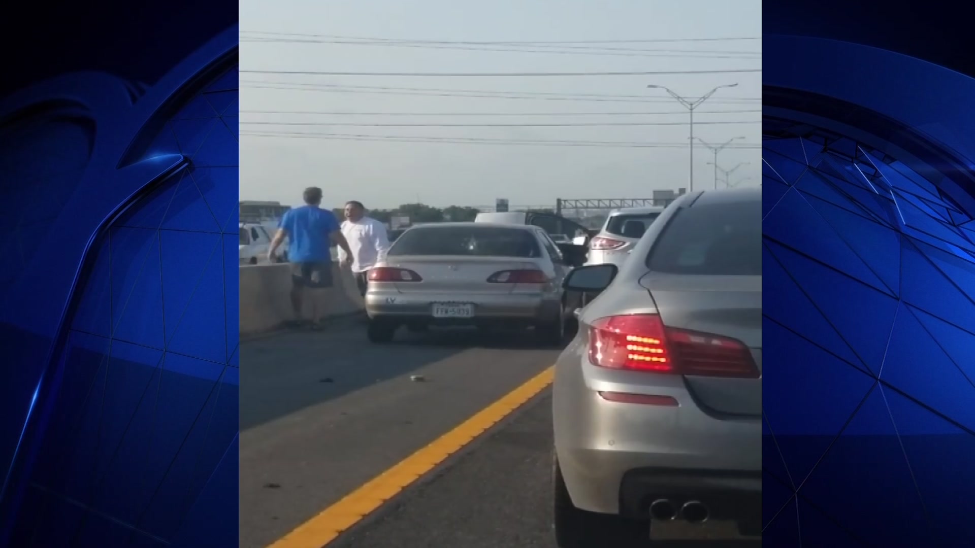 Road Rage: Men Fight in I-35 Traffic Near Austin