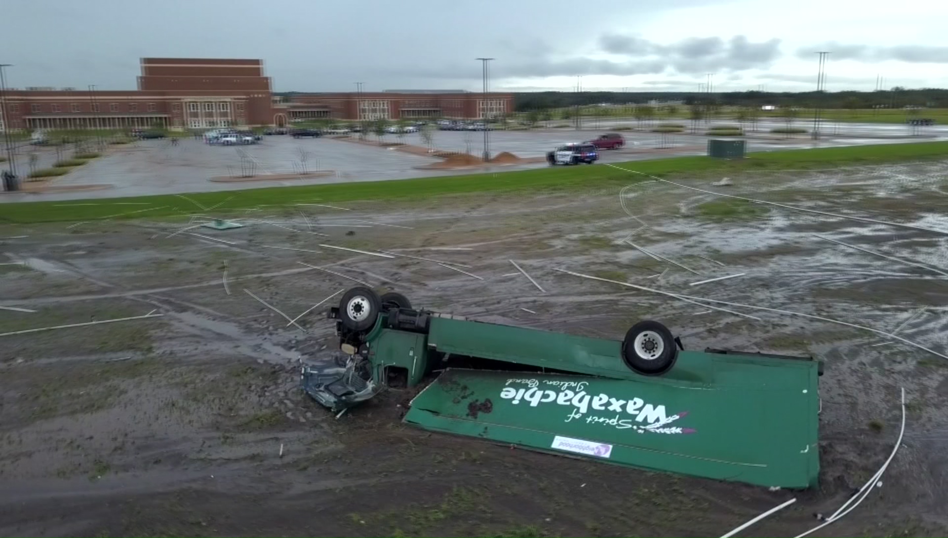 Drone Video: Waxahachie High School Damage