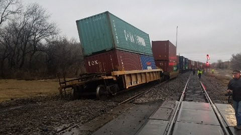 Train Derailment Near Downtown Weatherford
